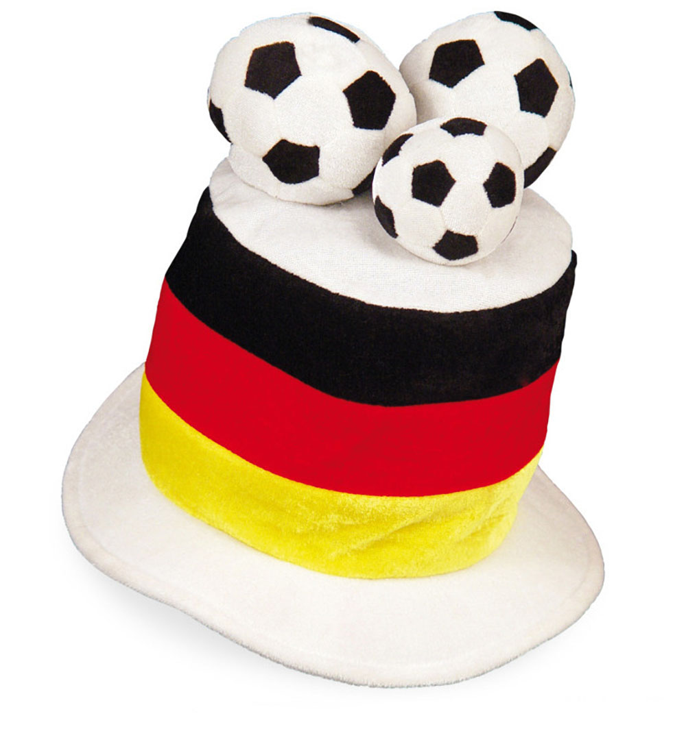 Fußball Deutschland Fanartikel Hut Mütze Perücke Herren Damen Zöpfe Fan