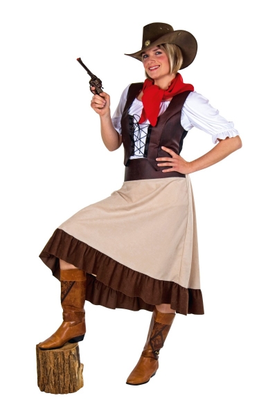 Western Girl Cowgirl Kostüm Rock, Weste, Tuch