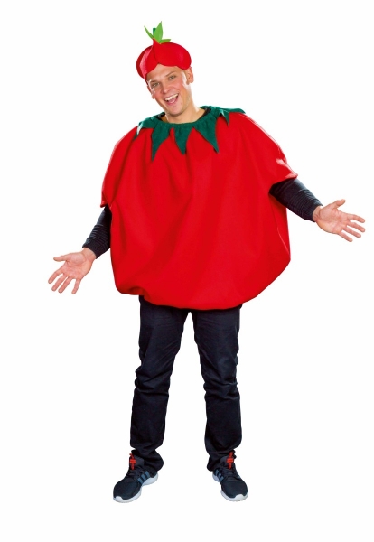 Tomate Überwurf Größe Uni