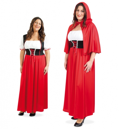 Rotkäppchen Kleid mit Cape