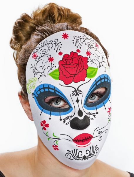 Textil-Maske Tag der Toten, weiblich