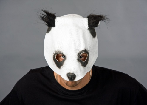 Tiermaske Panda - Pandabär