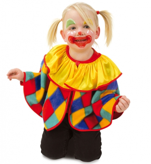Clown Cape Umhang Größe 98