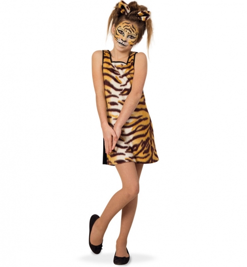 Tigerkleid für Mädchen