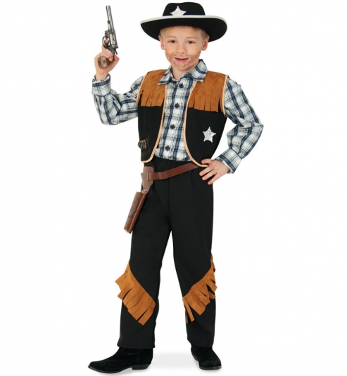 Cowboy Kostüm Sheriff Hose und Weste