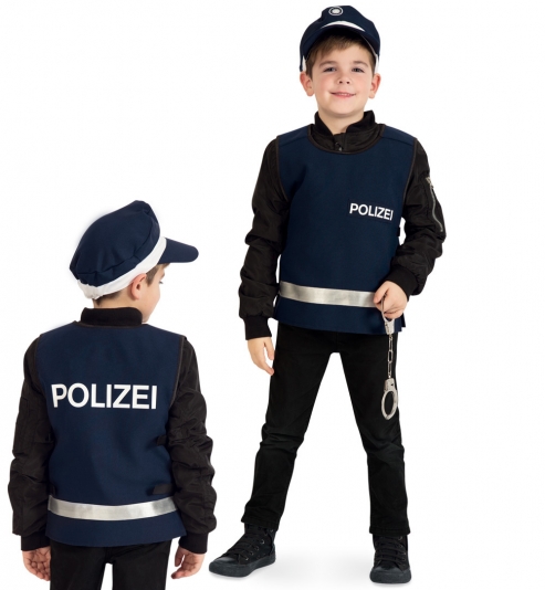 Polizei Weste blau Uniform