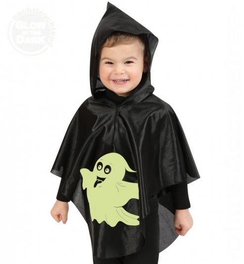 Überwurf kleiner Geist nachtleuchtend Halloween-Kinder Kostüm Größe 104-116