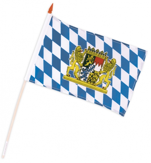 Bayern-Fahne, ca. 15 x 20 cm