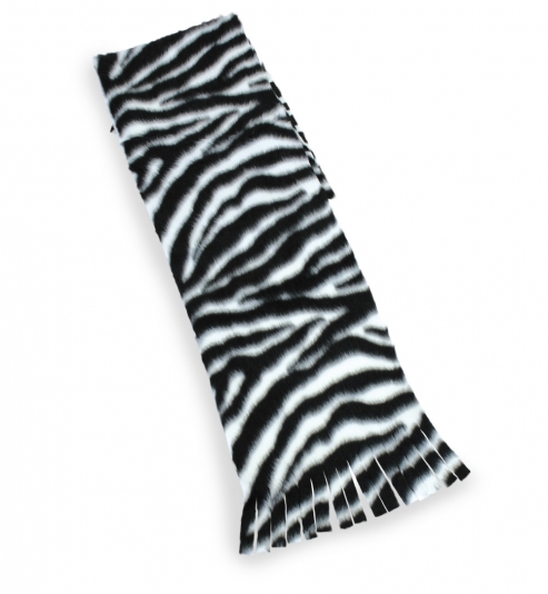 Plüschschal Zebra ca. 160 cm x 20 cm