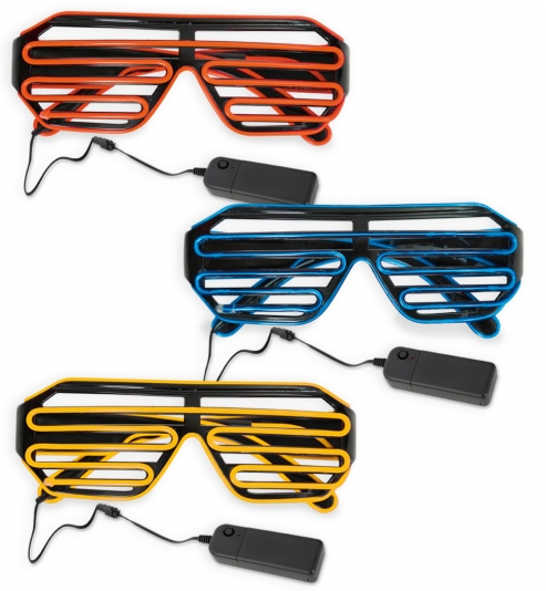 LED-Brille coole Leuchtbrille Faschingsbrille