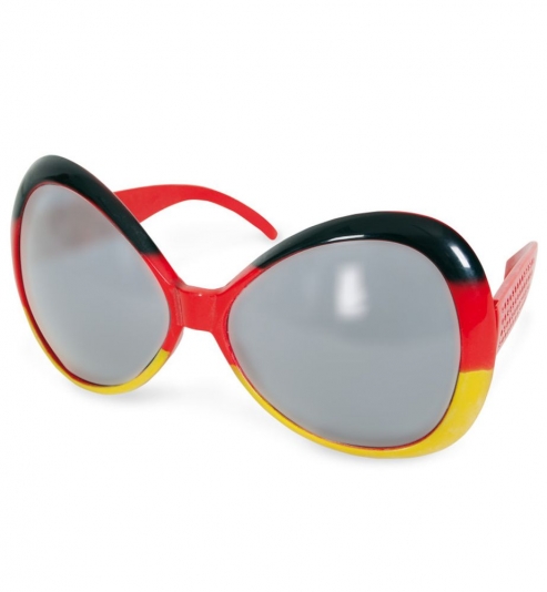 Deutschland Fan Brille stylische übergroße Sonnenbrille