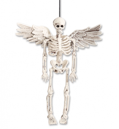 Skelett Dekohänger mit Flügel ca. 15 cm