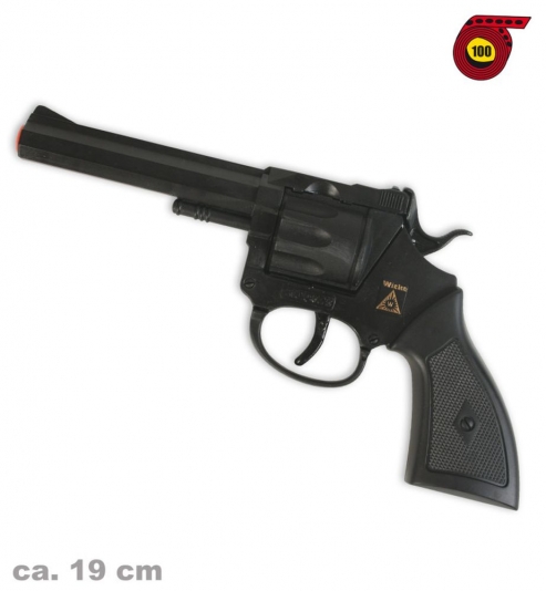 Revolver Rocky (100er-Streifen Munition), ca. 19 cm Länge