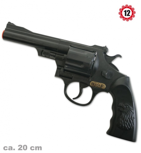 Revolver GSG 9-Agent,(12er-Ring Munition), ca. 20 cm Länge