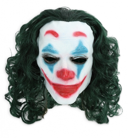 Maske Clown Joke mit Haaren