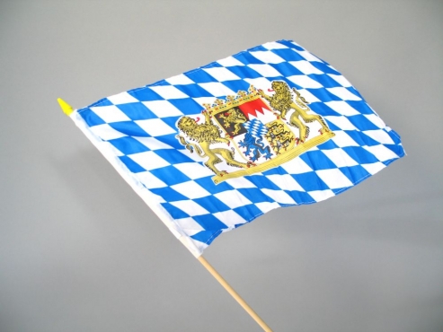 Freistaat Bayern, ca. 30 x 45 cm, mit Stab