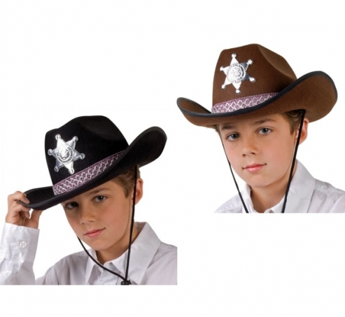 Cowboyhut mit Stern für Kinder