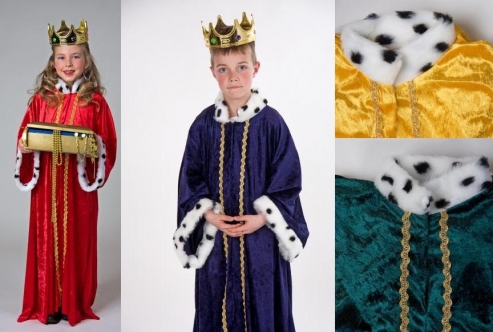 Sternsinger Kinder Kostüm Königsmantel