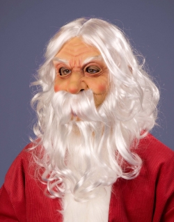 Weihnachtsmann Latexmaske Nikolaus