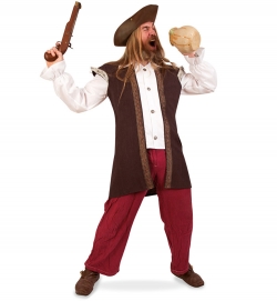 Pirat Seeräuber Freibeuter Kostüm Oberteil