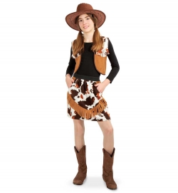 Cowgirl Western Kostüm  Weste und Rock