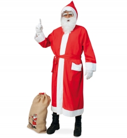 Nikolausmantel Weihnachtsmann Santa Clause mit rotem Gürtel