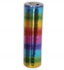 Luftschlange Rainbow-metallic Faschingsdeco