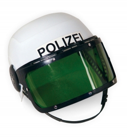 Polizei-Einsatzhelm,  bewegliches Visier, Gr. 58 cm
