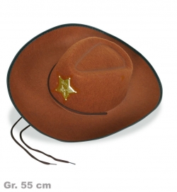 Cowboyhut, braun, Gr. 55 cm