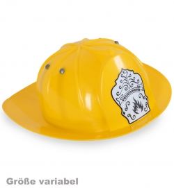 Feuerwehr-Helm gelb, Größe variabel