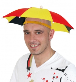 Kopf Schirm Deutschland Fan