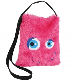 Monster-Tasche pink ca. 26 cm x 30 cm