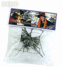 Deko-Spinnennetz mit Spinne, ca. 20g