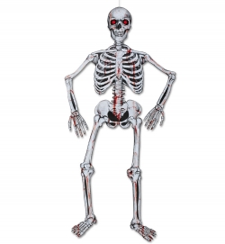 Deko Skelett beweglich, ca 135 cm