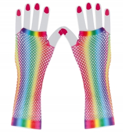 Netzhandschuhe Rainbow, ca. 23 cm Länge