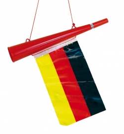 Tröte mit Deutschland Fahne