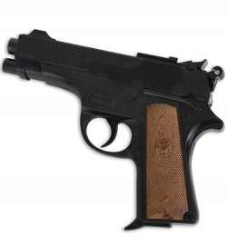 Pistole Leopardmatic 13-Schuß, ca. 18 cm Länge