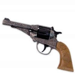 Revolver Sterling Antik, Metall (8er-Ring Munition), ca. 17 cm Länge