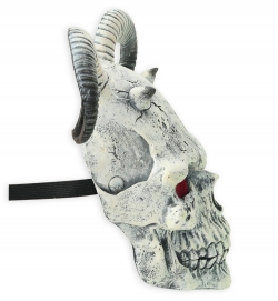 Halbmaske Horrormaske skull horn Teufel
