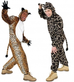 Leopard oder Giraffe Overall Tierkostüm